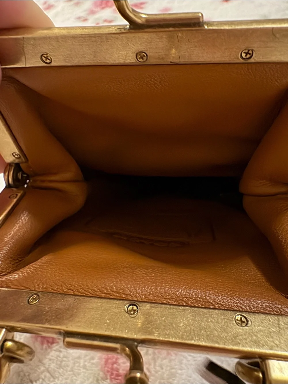 Coach Signature Ladybug Kisslock super rare HTF prestine condition